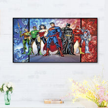 Load image into Gallery viewer, Superheroes Assemble 85x45cm(Canvas) full round drill diamond painting
