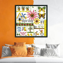 Load image into Gallery viewer, Spring 14CT Stamped Cross Stitch Kit 26x26cm(canvas)
