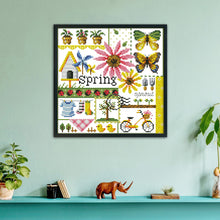 Load image into Gallery viewer, Spring 14CT Stamped Cross Stitch Kit 26x26cm(canvas)
