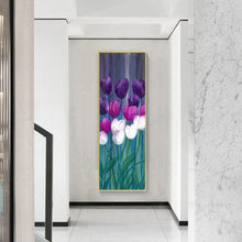 Load image into Gallery viewer, Flower Landscape 30x80cm(Canvas) full round drill diamond painting
