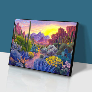 Cactus 40x30cm(Canvas) full round drill diamond painting