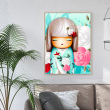 Load image into Gallery viewer, Cute Doll 30x40cm(Canvas) full round drill diamond painting
