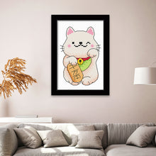 Load image into Gallery viewer, Lucky Cat 11CT Stamped Cross Stitch Kit 25x20cm(canvas)
