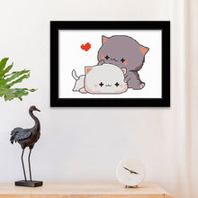 Load image into Gallery viewer, Couple Cat 11CT Stamped Cross Stitch Kit 25x20cm(canvas)
