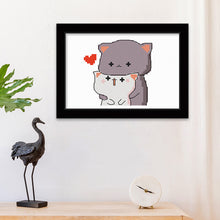 Load image into Gallery viewer, Couple Cat 11CT Stamped Cross Stitch Kit 25x20cm(canvas)
