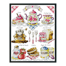 Load image into Gallery viewer, Tea Time 14CT Stamped Cross Stitch Kit 36x44cm(canvas)
