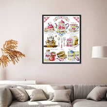 Load image into Gallery viewer, Tea Time 14CT Stamped Cross Stitch Kit 36x44cm(canvas)
