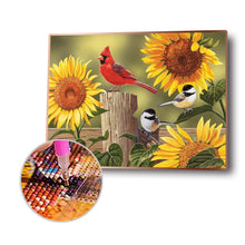 Load image into Gallery viewer, Sunflower Birds 40x30cm(Canvas) full round drill diamond painting
