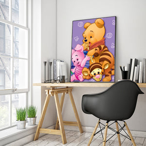 Cartoon Bear 30x40cm(canvas) full round drill diamond painting