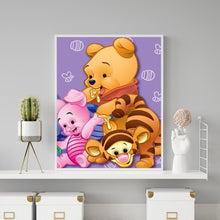 Load image into Gallery viewer, Cartoon Bear 30x40cm(canvas) full round drill diamond painting
