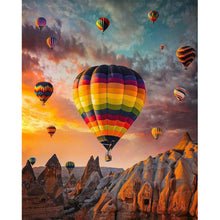 Load image into Gallery viewer, Hot Air Balloon 30x40cm(Canvas) full round drill diamond painting
