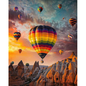 Hot Air Balloon 30x40cm(Canvas) full round drill diamond painting