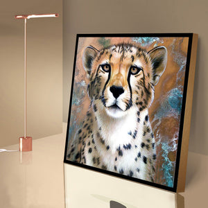 Leopard 30x30cm(Canvas) full round drill diamond painting