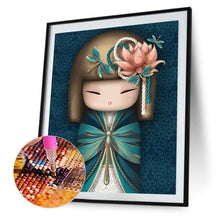 Load image into Gallery viewer, Kokeshi Doll 30x40cm(Canvas) full round drill diamond painting
