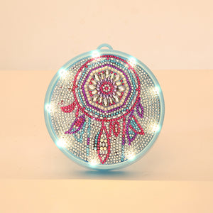 Diamond Painting Light Special Shaped Full Drill Lamp (Dreamcatcher AA178)