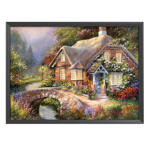 Landscape 14CT Counted Cross Stitch Kit 50x40cm(canvas)