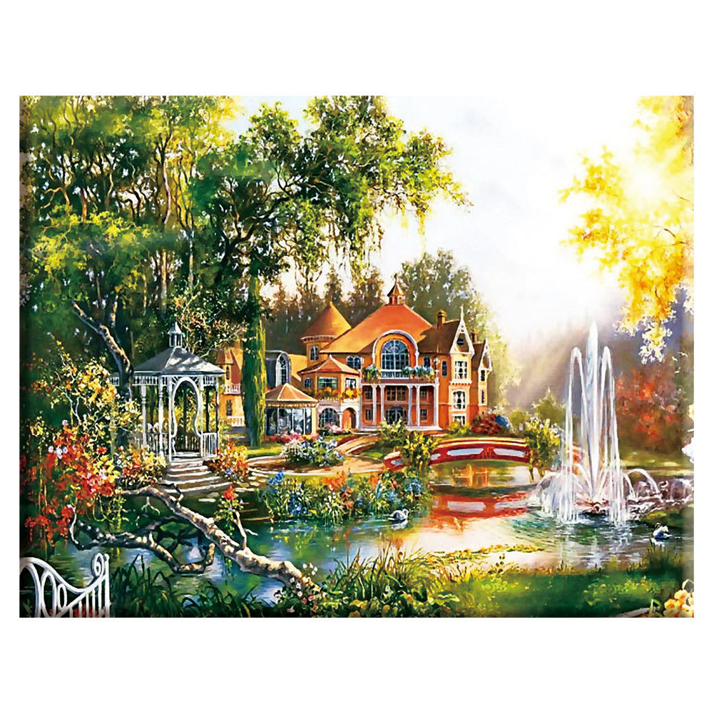 Landscape 14CT Counted Cross Stitch Kit 50x40cm(canvas)