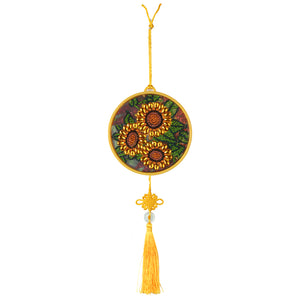 DIY Diamond Painting LED Hanging Light Ornaments Lamp (AA060 Sunflower)