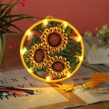 Load image into Gallery viewer, DIY Diamond Painting LED Hanging Light Ornaments Lamp (AA060 Sunflower)
