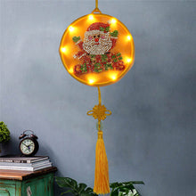 Load image into Gallery viewer, DIY Diamond Painting LED Hanging Light Ornaments Lamp (AA067 Santa Claus)
