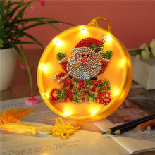 Load image into Gallery viewer, DIY Diamond Painting LED Hanging Light Ornaments Lamp (AA067 Santa Claus)
