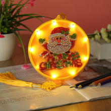 Load image into Gallery viewer, DIY Diamond Painting LED Hanging Light Ornaments Lamp (AA067 Santa Claus)
