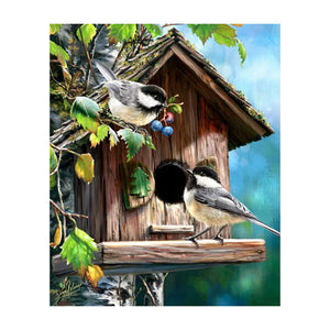 Bird Nest 14CT Counted Cross Stitch Kit 40x50cm(canvas)