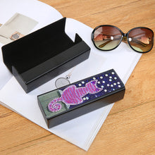 Load image into Gallery viewer, DIY Leather Diamond Painting Glasses Storage Case Mosaic Kit (Q37 Cat)

