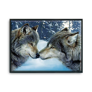 Wolf 14CT Counted Cross Stitch Kit 30x40cm(canvas)