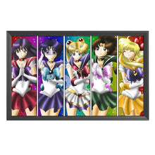 Load image into Gallery viewer, Sailor Moon 11CT Stamped Cross Stitch Kit 96x56cm(canvas)
