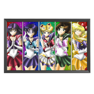 Sailor Moon 11CT Stamped Cross Stitch Kit 96x56cm(canvas)