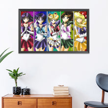 Load image into Gallery viewer, Sailor Moon 11CT Stamped Cross Stitch Kit 96x56cm(canvas)
