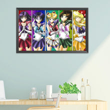 Load image into Gallery viewer, Sailor Moon 11CT Stamped Cross Stitch Kit 96x56cm(canvas)
