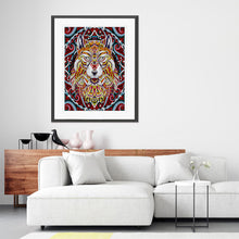 Load image into Gallery viewer, Tiger Luminous 30x40cm(canvas) partial special shaped drill diamond painting
