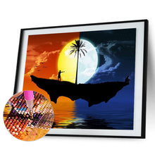 Load image into Gallery viewer, Sun Moon Island 30x40cm(canvas) full round drill diamond painting
