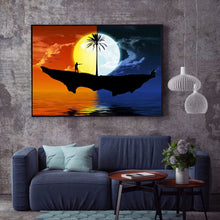 Load image into Gallery viewer, Sun Moon Island 30x40cm(canvas) full round drill diamond painting
