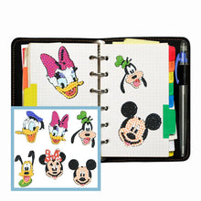 Load image into Gallery viewer, 6pcs Color Animal DIY Round  Self-adhesive Stickers Diamond Painting Kit
