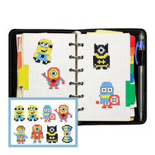 Load image into Gallery viewer, 8pcs DIY Minions Round Drill Stickers Diamond Painting Rhinestones Pasters
