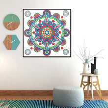 Load image into Gallery viewer, Color Mandala 30x30cm(canvas) beautiful special shaped drill diamond painting
