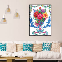 Load image into Gallery viewer, Colorful Flowers 30x40cm(canvas) beautiful special shaped drill diamond painting

