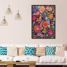 Load image into Gallery viewer, Colorful Flowers 30x40cm(canvas) beautiful special shaped drill diamond painting
