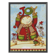 Load image into Gallery viewer, Toy &amp; Snowman 11CT Stamped Cross Stitch Kit 50x40cm(canvas)
