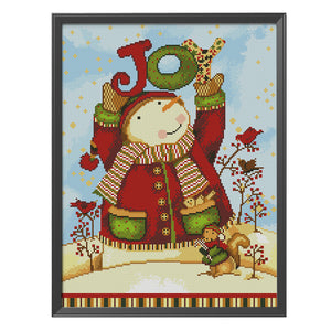 Toy & Snowman 11CT Stamped Cross Stitch Kit 50x40cm(canvas)