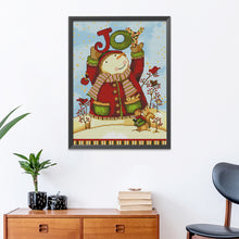 Load image into Gallery viewer, Toy &amp; Snowman 11CT Stamped Cross Stitch Kit 50x40cm(canvas)
