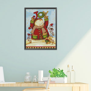 Toy & Snowman 11CT Stamped Cross Stitch Kit 50x40cm(canvas)