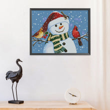 Load image into Gallery viewer, Snowman 11CT Stamped Cross Stitch Kit 50x40cm(canvas)
