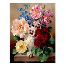 Load image into Gallery viewer, Charming Flowers 11CT Stamped Cross Stitch Kit 52x61cm(canvas)
