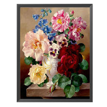 Load image into Gallery viewer, Charming Flowers 11CT Stamped Cross Stitch Kit 52x61cm(canvas)
