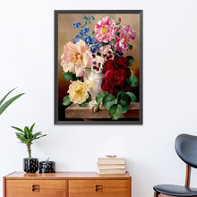 Load image into Gallery viewer, Charming Flowers 11CT Stamped Cross Stitch Kit 52x61cm(canvas)
