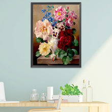 Load image into Gallery viewer, Charming Flowers 11CT Stamped Cross Stitch Kit 52x61cm(canvas)
